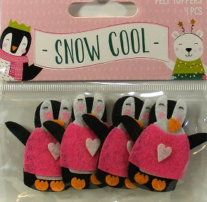 Hobbycraft - Snow Cool - Penguin Felt Toppers