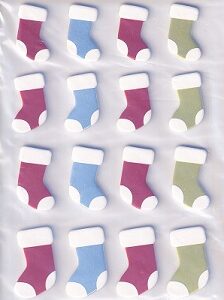 Hobbycraft - Stockings Foam Stickers