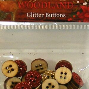 Hobbycraft - Winter Woodland - Glitter Buttons