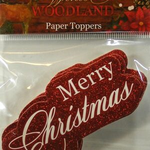 Hobbycraft - Winter Woodland - Merry Christmas Paper Toppers