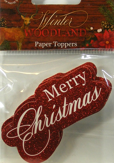 Hobbycraft - Winter Woodland - Merry Christmas Paper Toppers