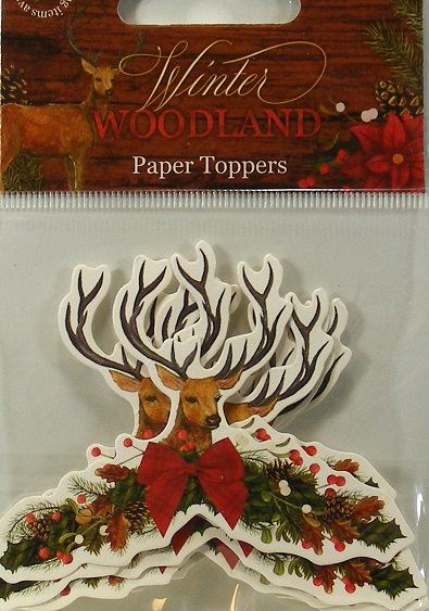 Hobbycraft - Winter Woodland - Stag Paper Toppers