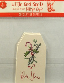 Little Red Boots - For You Tags Toppers