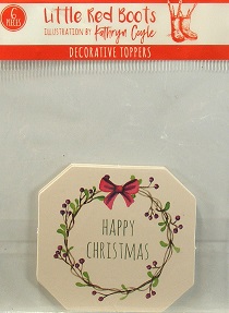 Little Red Boots - Happy Christmas Toppers