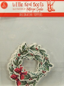 Little Red Boots - Wreath Toppers