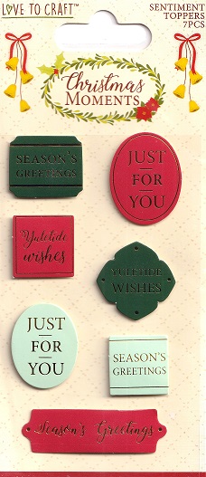 Love To Craft - Christmas Moments Sentiment Toppers