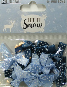 Love To Craft - Let It Snow Mini Bows
