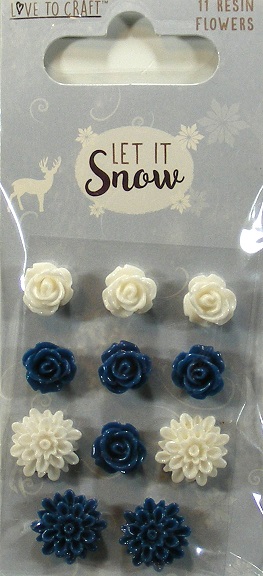 Love To Craft - Let It Snow Resin Flowers