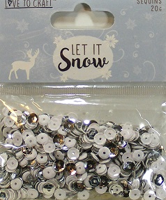 Love To Craft - Let It Snow Sequins