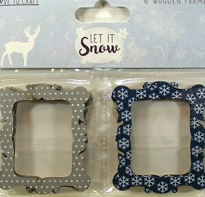 Love To Craft - Let It Snow Wooden Frames