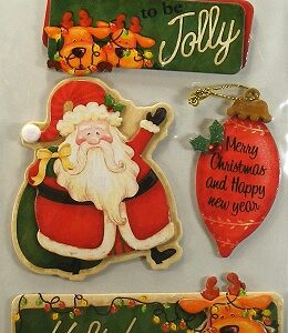 MC - Merry Christmas Festive 3D Decorations (Black)