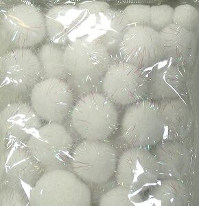 Merry Christmas - Pom Poms Various Sizes