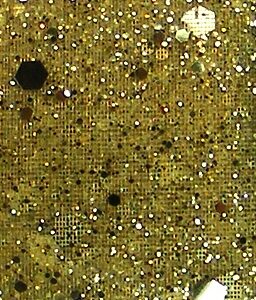 North Pole - 5mtr Christmas Ribbon (Glittery Gold)