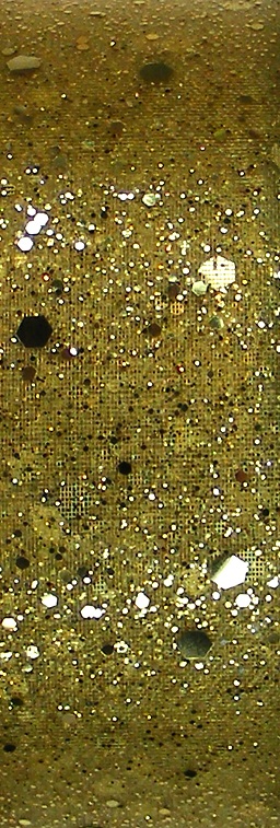 North Pole - 5mtr Christmas Ribbon (Glittery Gold)