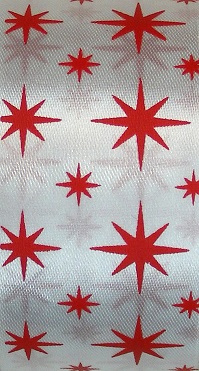 North Pole - Satin Ribbon 3mtr (Stars)