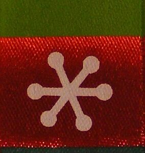 North Pole - Snowflakes Santin Ribbon 3mtr