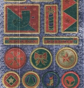 Papermania - Christmas Selection Foil Embossed Stickers