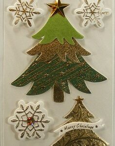 Papermania - Elements - Green & Gold Trees