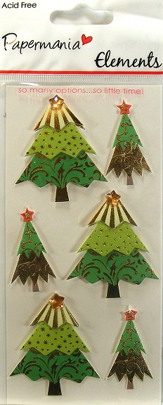 Papermania - Elements - Green Trees