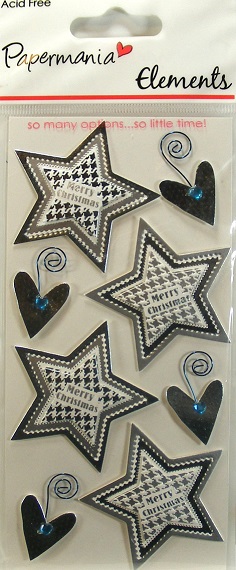 Papermania - Elements - Patterned Stars