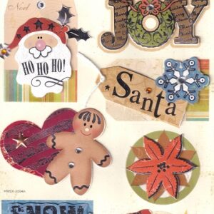 Papermania - Handmade Stickers & Foil Elements Gingerbread Man