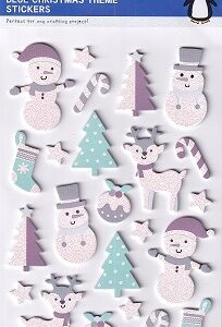 Range - Crafty Club Blue Christmas Theme Stickers