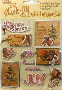 Royal Langnickel - E-Z 3D Stick On Embellishments - Beary Beary Christmas