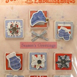 Royal Langnickel - E-Z 3D Stick On Embellishments - Winter Square