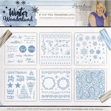 Sarah Davies - Winter Wonderland 6" x 6" Foil Transfers