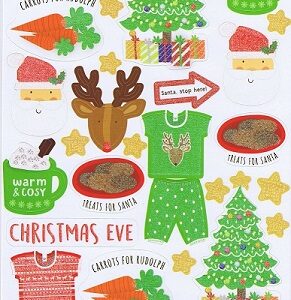 Simply Creative - Christmas Glitter Stickers - Christmas Eve