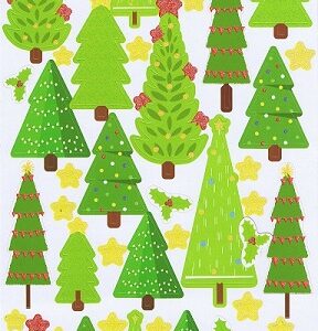 Simply Creative - Christmas Glitter Stickers - Christmas Trees