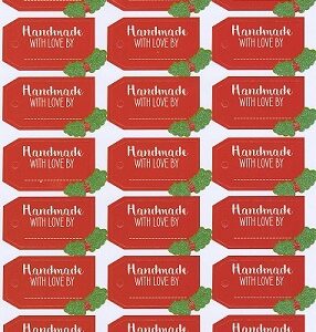 Simply Creative - Christmas Glitter Stickers - Handmade With Love