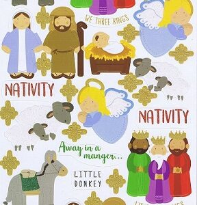 Simply Creative - Christmas Glitter Stickers - Nativity