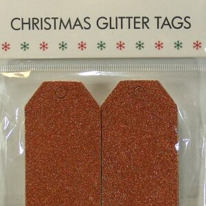 Simply Creative Christmas Glitter Tags - Rose Gold