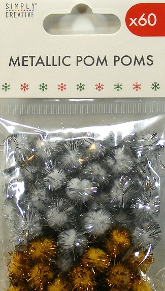 Simply Creative - Metallic Pom Poms