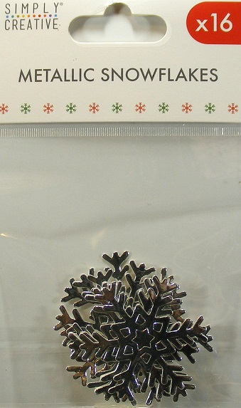 Simply Creative - Metallic Snowflakes (Silver)