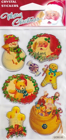 Smile Kid - Merry Christmas Crystal Stickers