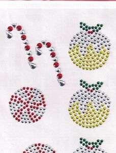 TJM Ltd - Festive Feeling Gem Stickers (Candy Cane, Pudding & Baubles)