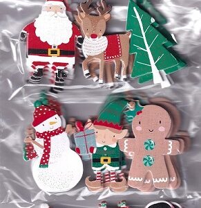 TJM Ltd - Sleigh Bells Festive Stickers (Large Foam)