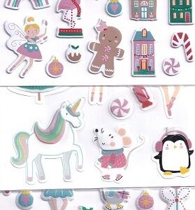 TJM Ltd - Sleigh Bells Festive Stickers