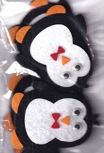 TJM - Merry Christmas - Felt Stickers - 6 x Penguin