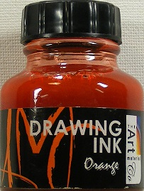 the art material co drawing ink orange (28ml)