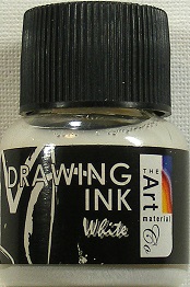 the art material co drawing ink white (28ml)