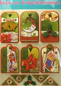 The Works - Stick-On Christmas Embellishments