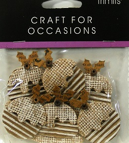 Trimits - Crafts For Occasions - Burlap & Card Pudding Toppers