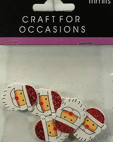 Trimits - Crafts For Occasions - Santa Head Toppers