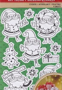 Uncle Bills - Christmas Art Therapy Colouring Stickers