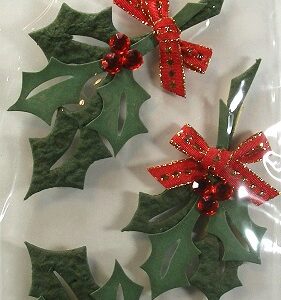 Westrim Crafts - Paper Bliss Boughs Of Holly Toppers