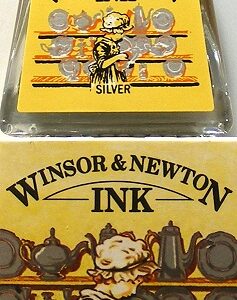 winsor & newton drawing ink 14ml (silver metallic aluminium)