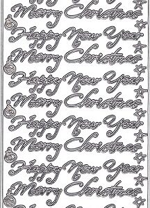 Christmas Peel Off Sheet